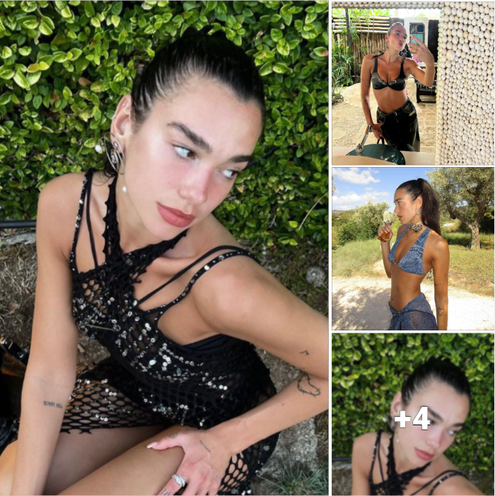 Dua Lipa Rocks Summer Style with Killer Abs in Tiny Swimsuit on Instagram
