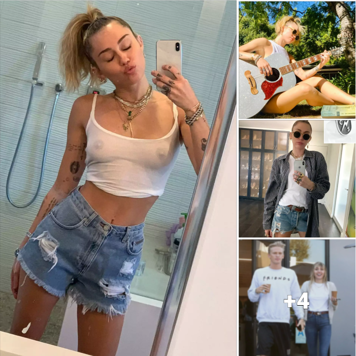 Miley Cyrus Embraces Her Basic Side and Flaunts Nipples in Selfie Reflection